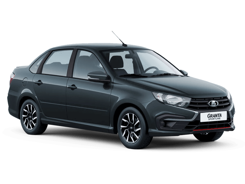 Купить Lada Granta Sportline в Екатеринбурге - СЕРЕБРИСТО-ТЕМНО-СЕРЫЙ "БОРНЕО" (633) - МЕТАЛЛИК